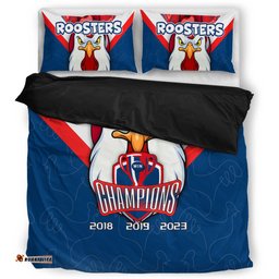 Sydney Roosters Bedding Set Talent Win Games But Teamwork And Intelligence Win Championships With Aboriginal Style