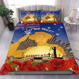 Custom Australia ANZAC Day Soldier Salute Bedding Set