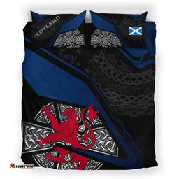 Scotland Celtic Bedding Set Celtic Cross and Lion