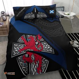 Scotland Celtic Bedding Set Celtic Cross and Lion