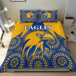 Eagles Indigenous Bedding Set West Coast 2021 Version Gold