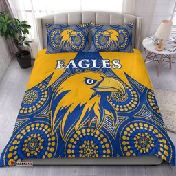 Eagles Indigenous Bedding Set West Coast 2021 Version Gold