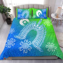 Torres Strait Islanders Bedding Set Dhari Mask Ocean Style