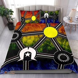 NAIDOC Week 2022 Bedding Set, Aboriginal Geometric Style