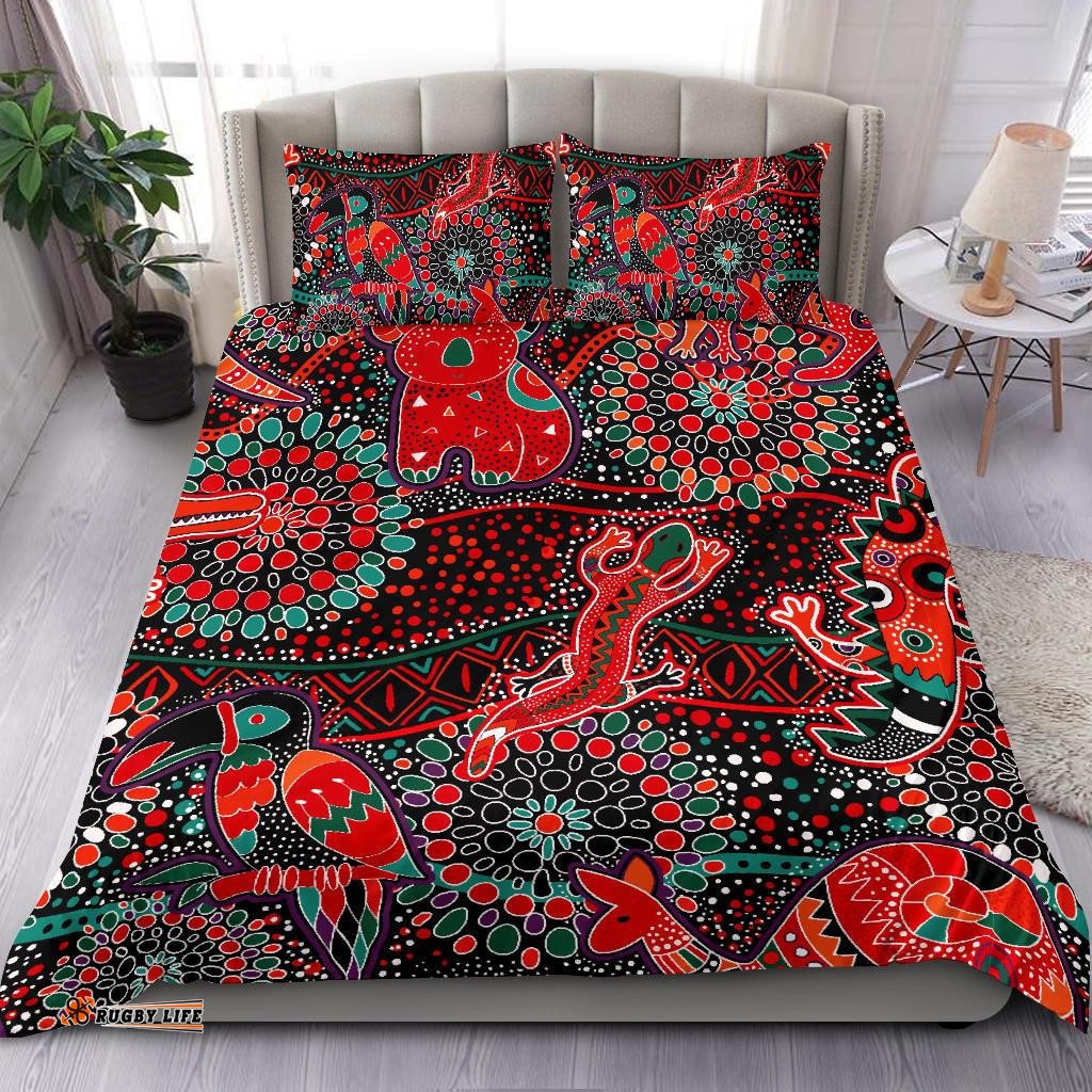 Bedding Sets Aboriginal Animal and Dot Acrylic Paint