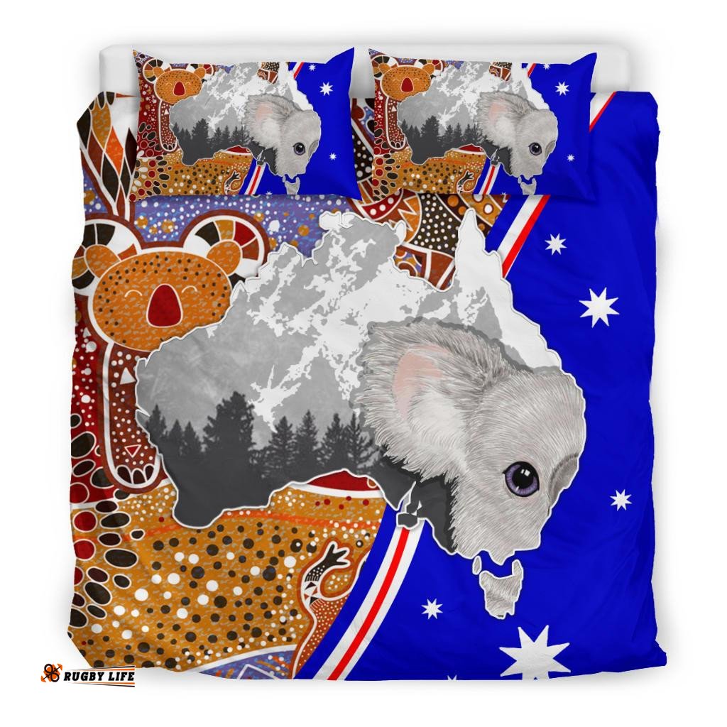 Aboriginal Bedding Set Australia Koala
