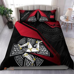 Isle Of Man Celtic Bedding Set Celtic Cross and Manx Triskelion