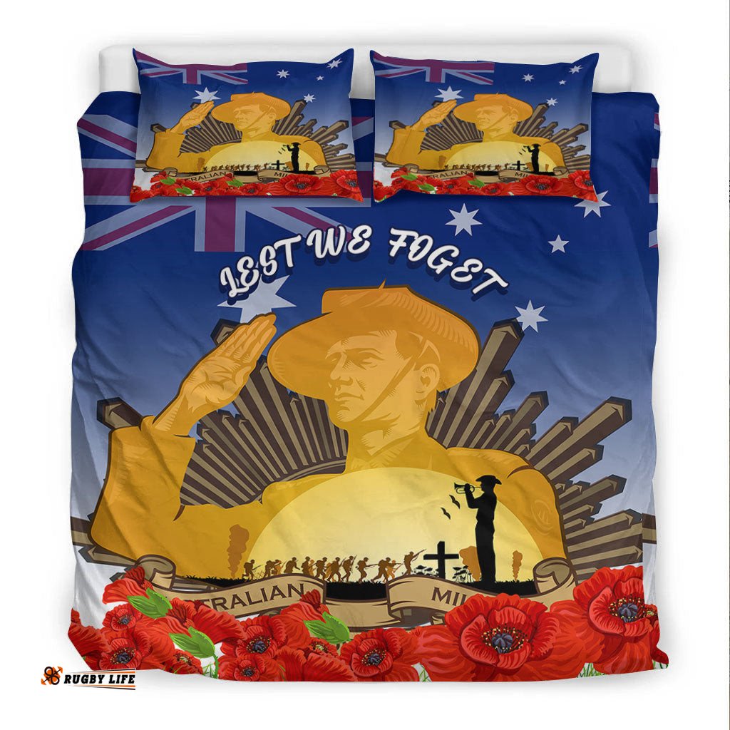 Australia ANZAC Day Soldier Salute Bedding Set