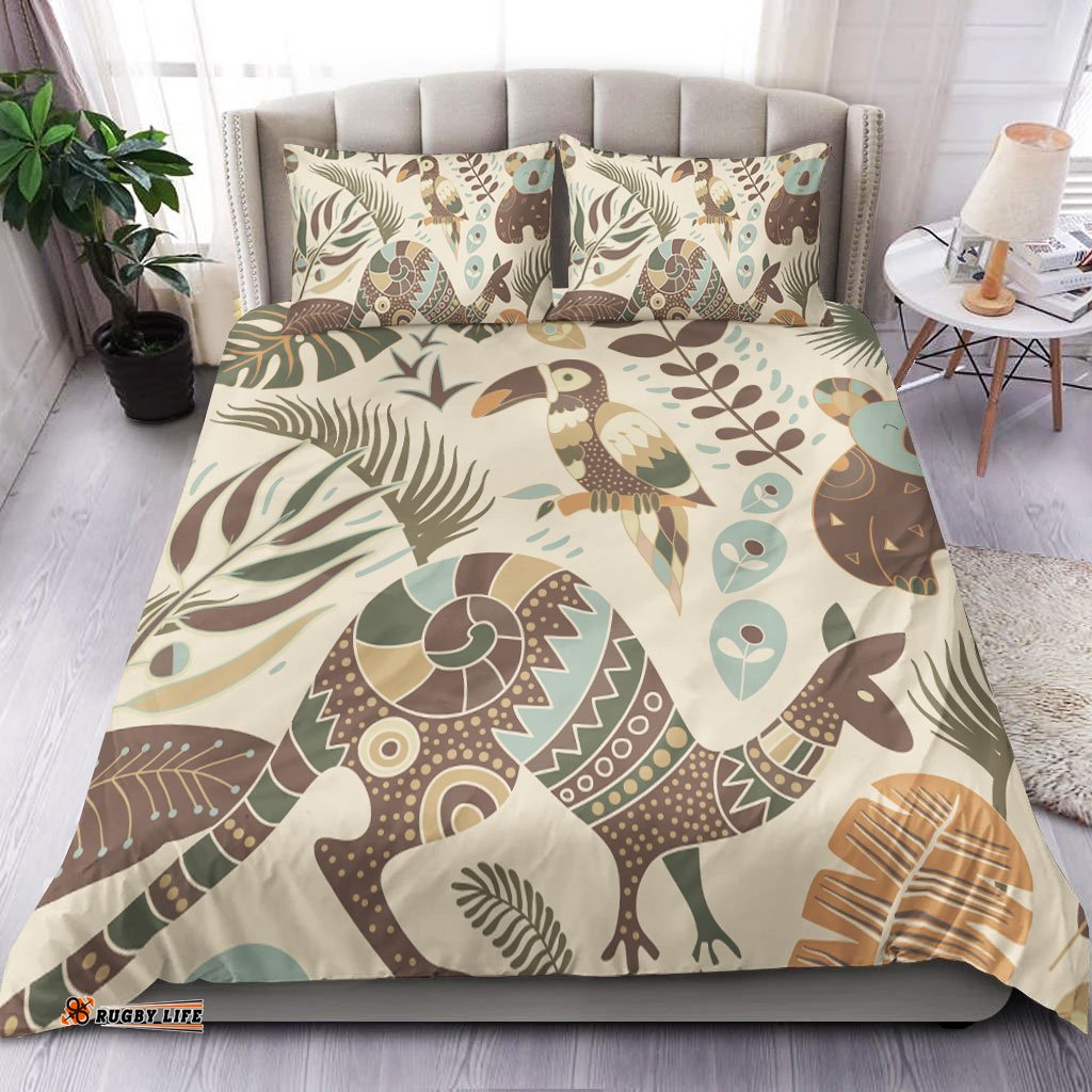 Aboriginal Bedding Set Australian Animals 09