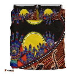 Aboriginal Flag Indigenous Family Hand AUS02