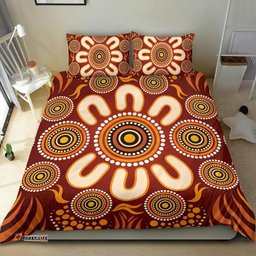 Australia Aboriginal Bedding Set Circle Flowers Patterns Ver03