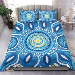 Australia Aboriginal Bedding Set Indigenous Dot Painting Patterns