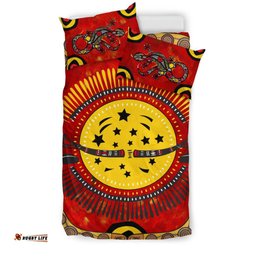Aboriginal Bedding Set Aboriginal, Boomerang And Lizard Pattern