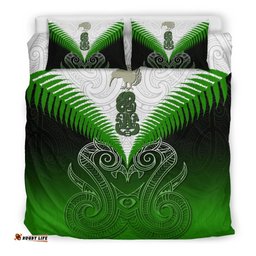Maori Manaia Bedding Set Green