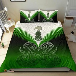 Maori Manaia Bedding Set Green