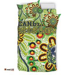 Canberra Raiders Naidoc Bedding Set - Custom For Our Elders Bedding Set
