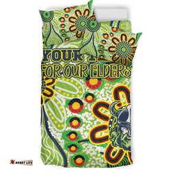 Canberra Raiders Naidoc Bedding Set - Custom For Our Elders Bedding Set