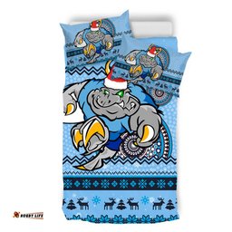 New South Wales Bedding Set - Australia Ugly Xmas With Aboriginal Patterns For Die Hard Fans