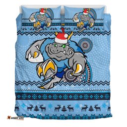 New South Wales Bedding Set - Australia Ugly Xmas With Aboriginal Patterns For Die Hard Fans