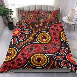 Aboriginal Bedding Set Indigenous Patterns Ver11