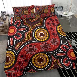 Aboriginal Bedding Set Indigenous Patterns Ver11