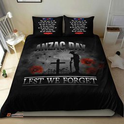 ANZAC Day Remember Australia and New Zealand Bedding Set