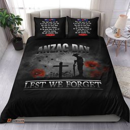 ANZAC Day Remember Australia and New Zealand Bedding Set