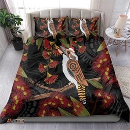Australia Indigenous Christmas Bedding Set Kookaburra Aboriginal