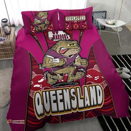 Cane Toads Bedding Set - Cane Toads Mascot With Aboriginal Inspired Art Bedding Set