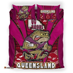 Cane Toads Bedding Set - Cane Toads Mascot With Aboriginal Inspired Art Bedding Set