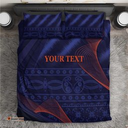 Custom India Cricket Bedding Set Go Men In Blue Sporty Version