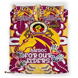 Brisbane Broncos Naidoc Week Custom Bedding Set - Traditional Custodians Brisbane Broncos NAIDOC Week Celebrations