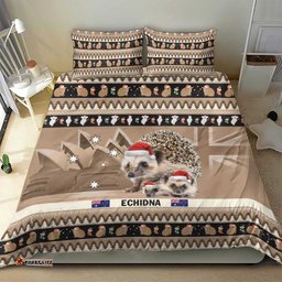 Aussie Echidna Bedding Set Merry Christmas