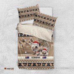 Aussie Echidna Bedding Set Merry Christmas