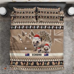 Aussie Echidna Bedding Set Merry Christmas