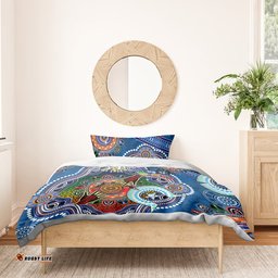 Personalised Bulldogs NAIDOC Week 2024 Bedding Set Australia Aboriginal Dot Painting DT02