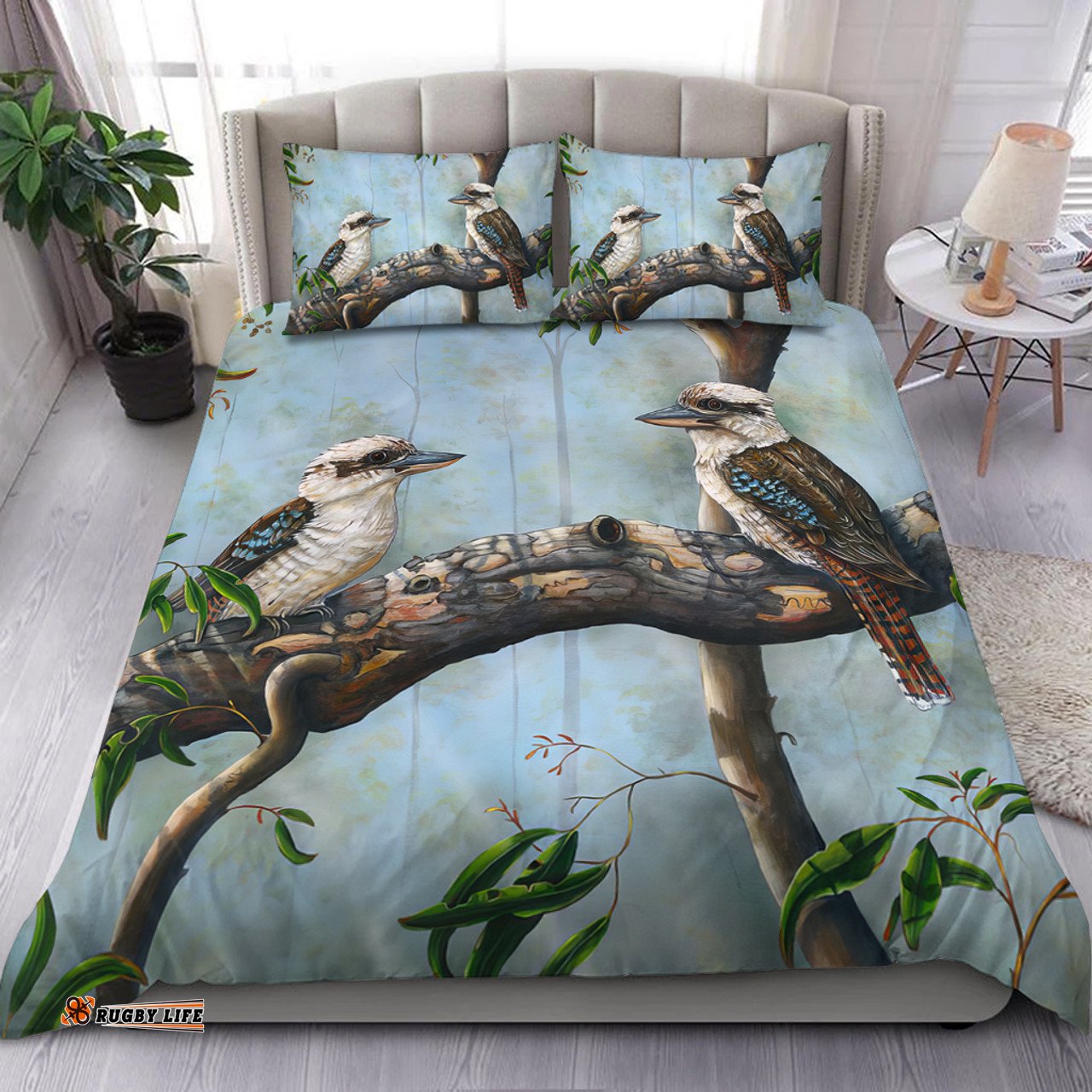 Australia Kookaburra Bedding Set - Laughing Kookaburras Bedding Set