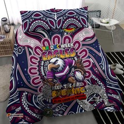 NAIDOC Week 2024 Eagles Bedding Set Mascot Rugby DT02
