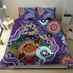 Personalised Storm NAIDOC Week 2024 Bedding Set Australia Aboriginal Dot Painting DT02