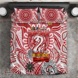 Sydney Swans NAIDOC Week 2024 Bedding Set Mascot Football DT02