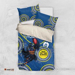 Custom AFL Crows NAIDOC Week Bedding Set Keep The Fire Burning Indigenous Art