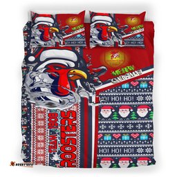Australia Sydney Christmas Bedding Set - Custom Scratch Sydney Snowflakes Ho Ho Ho Bedding Set