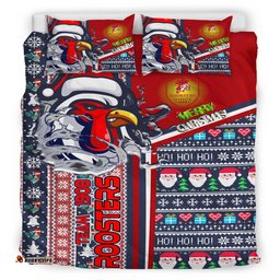 Australia Sydney Christmas Bedding Set - Custom Scratch Sydney Snowflakes Ho Ho Ho Bedding Set