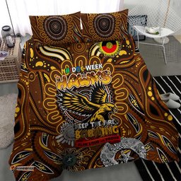 Hawthorn Hawks NAIDOC Week 2024 Bedding Set Mascot Football DT02