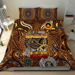 Hawthorn Hawks NAIDOC Week 2024 Bedding Set Mascot Football DT02