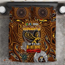 Hawthorn Hawks NAIDOC Week 2024 Bedding Set Mascot Football DT02