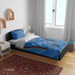Custom Afghanistan Cricket Bedding Set Afghan Coat Of Arm with Special Flag