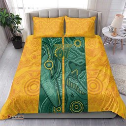 Australia 2024 Custom Bedding Set Aboriginal GO Team Aussie