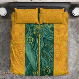 Australia 2024 Custom Bedding Set Aboriginal GO Team Aussie