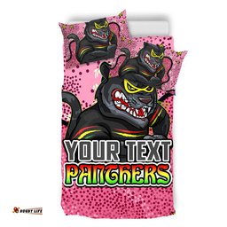 Penrith Panthers Custom Bedding Set - Team With Dot And Star Patterns For Tough Fan Bedding Set